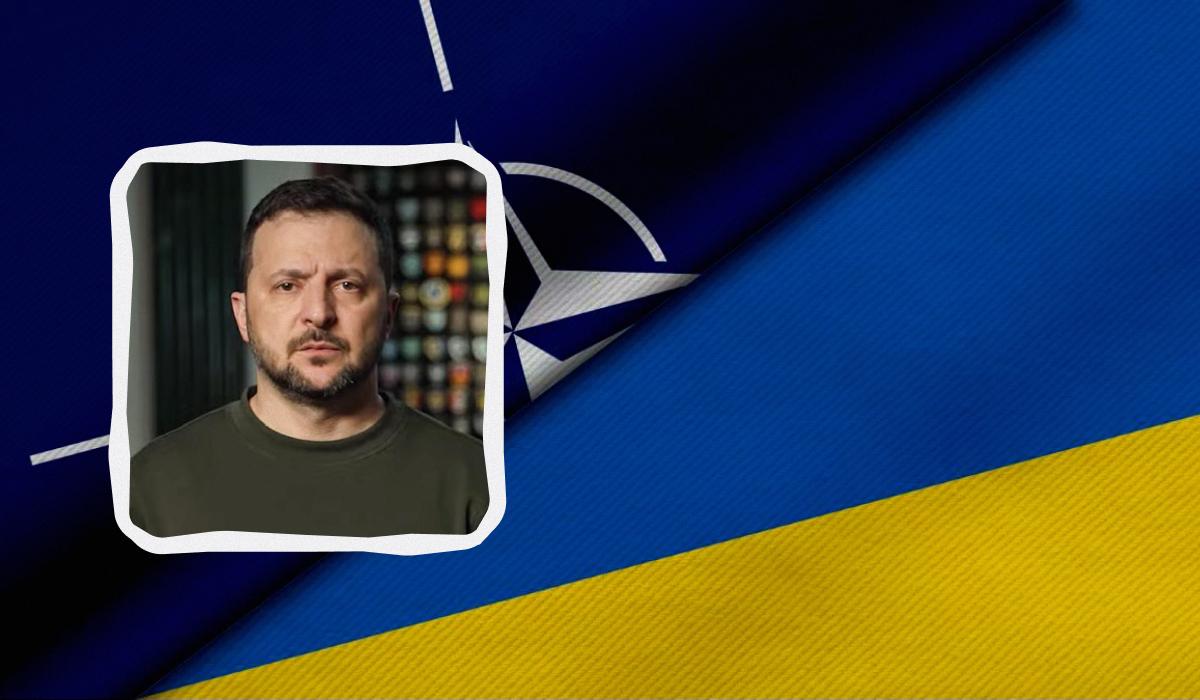 Зеленський заявив, що союзники прагнуть приєднання України до НАТО / колаж УНІАН, фото ua.depositphotos.com, скріншот