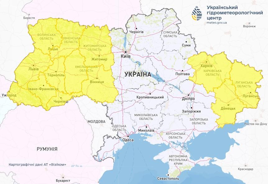 Во многих областях Украины 14 октября будет ветрено / фото Укргидрометцентр Во многих областях Украины 14 октября будет ветрено / фото Укргидрометцентр