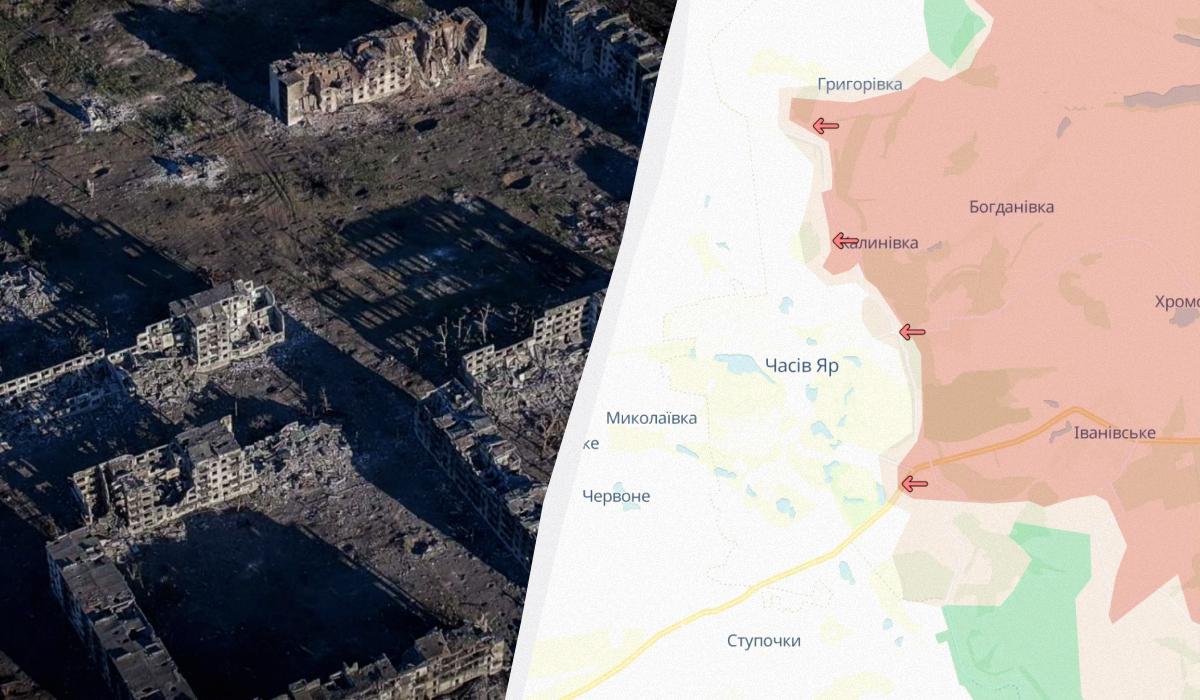 Росіяни не полишають спроб захопити Часів Яр, ситуація ускладнюється / колаж УНІАН, фото Радіо Свобода, DeepState Росіяни не полишають спроб захопити Часів Яр, ситуація ускладнюється / колаж УНІАН, фото Радіо Свобода, DeepState