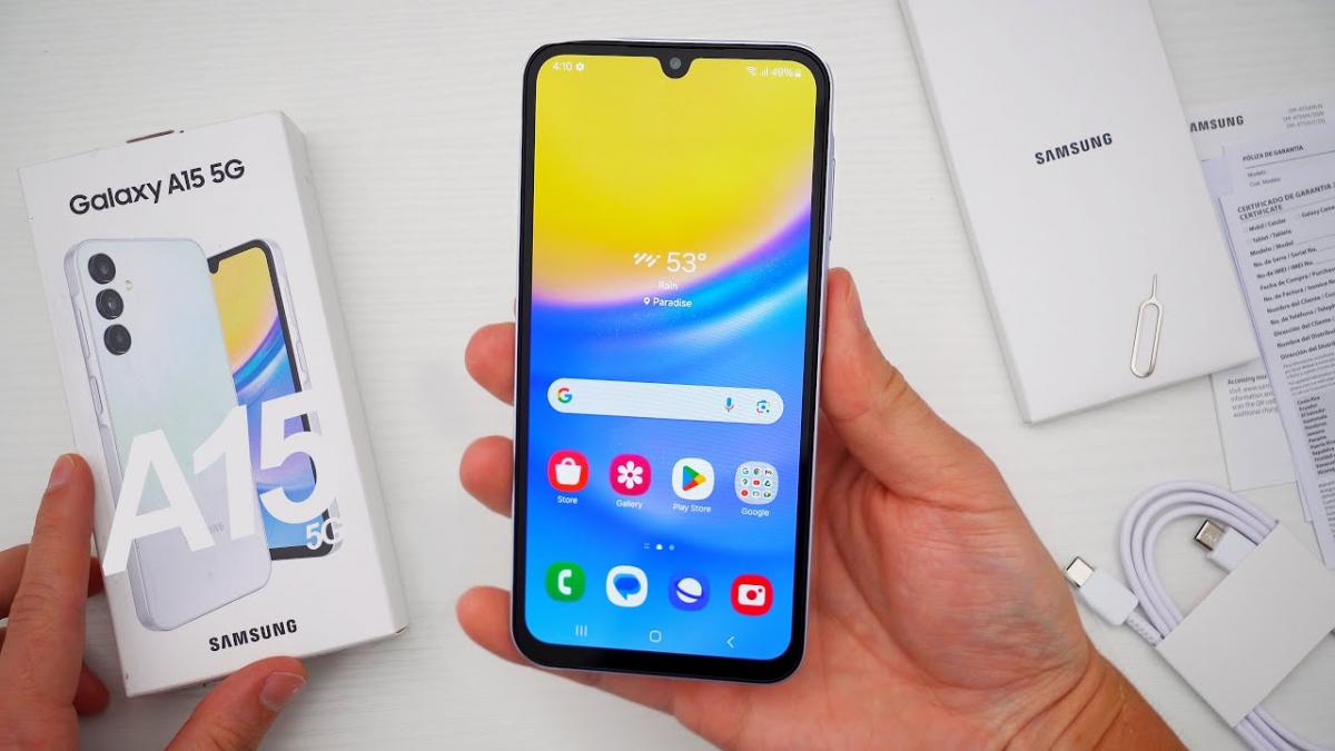 Samsung Galaxy A15 5G / Скриншот с ютуба Samsung Galaxy A15 5G / Скриншот с ютуба