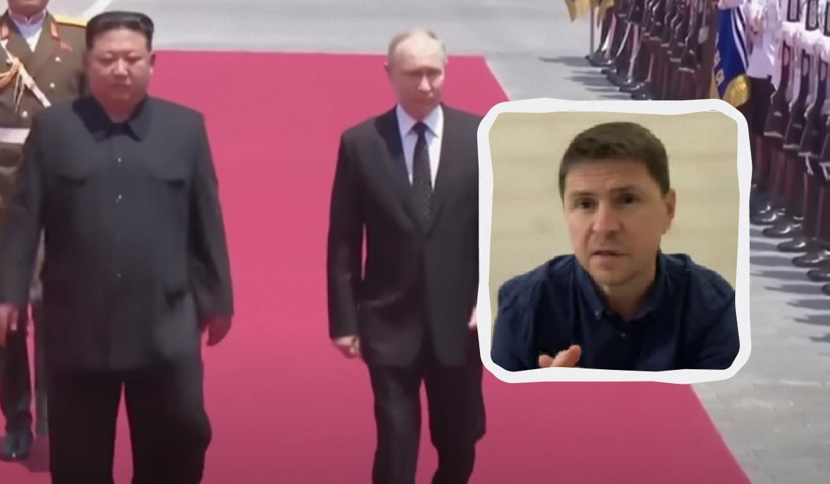 В ОП дали оценку новому неформальному объединению России и КНДР / Коллаж УНИАН, скриншоты В ОП дали оценку новому неформальному объединению России и КНДР / Коллаж УНИАН, скриншоты