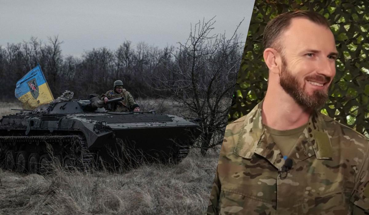 Мэтью Сэмсон был потрясен войной в Украине / коллаж УНИАН, фото пресс-служба АЗОВ, скриншот Мэтью Сэмсон был потрясен войной в Украине / коллаж УНИАН, фото пресс-служба АЗОВ, скриншот