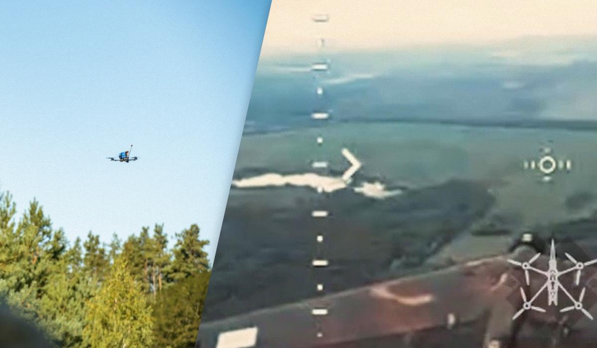 За словами командувача Нацгвардії, відео збиття російського БпЛА Zala є унікальним / колаж УНІАН, фото Сили безпілотних систем, скриншот За словами командувача Нацгвардії, відео збиття російського БпЛА Zala є унікальним / колаж УНІАН, фото Сили безпілотних систем, скриншот