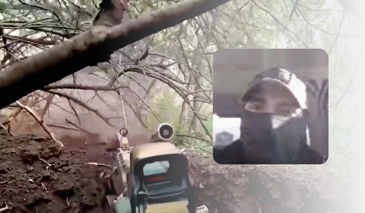 Боєць ГУР "Маршал" розповів про зачистку 400 гектарів лісу на Харківщині / колаж УНІАН, кадри з відео Боєць ГУР "Маршал" розповів про зачистку 400 гектарів лісу на Харківщині / колаж УНІАН, кадри з відео