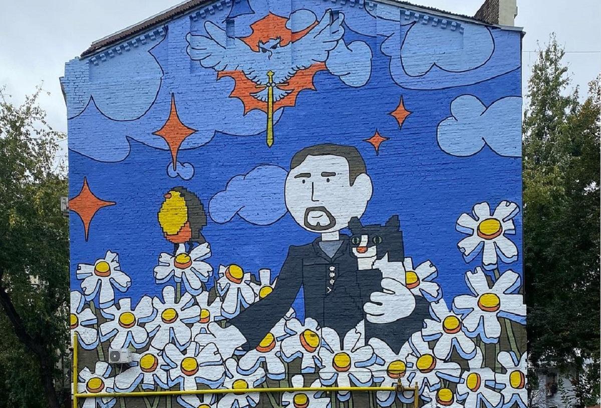 Мурал із Будановим вимагають прибрати / фото instagram/@sestry_feldman Мурал із Будановим вимагають прибрати / фото instagram/@sestry_feldman