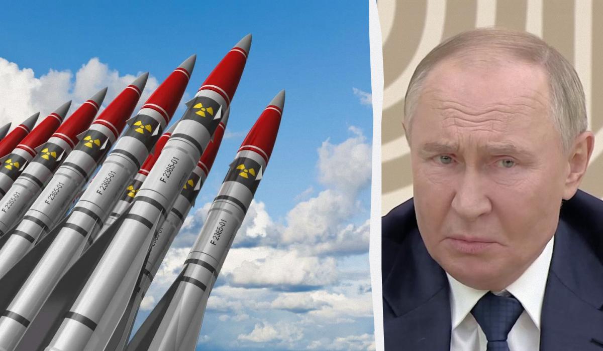 Путін назвав заяви про відновлення Україною ядерного арсеналу "небезпечною провокацією" / Колаж УНІАН, фото ua.depositphotos.com, скріншот Путін назвав заяви про відновлення Україною ядерного арсеналу "небезпечною провокацією" / Колаж УНІАН, фото ua.depositphotos.com, скріншот