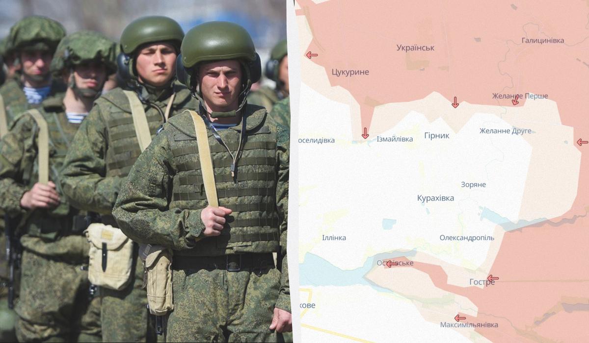 Росіяни намагаються прорватися до Курахівки на Донеччині / колаж УНІАН, фото wikimedia.org, DeepState Росіяни намагаються прорватися до Курахівки на Донеччині / колаж УНІАН, фото wikimedia.org, DeepState