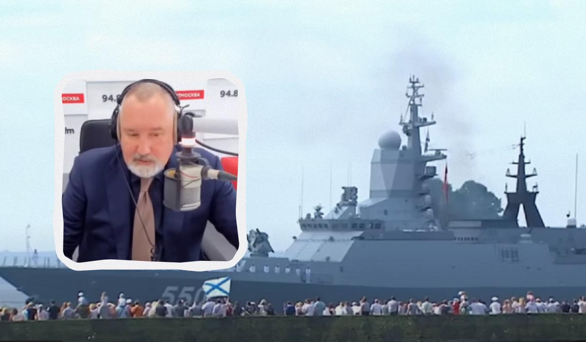 По словам оккупанта Рогозина, большие лодки ЧФ РФ "стали большими мишенями" / Коллаж УНИАН, скриншоты По словам оккупанта Рогозина, большие лодки ЧФ РФ "стали большими мишенями" / Коллаж УНИАН, скриншоты