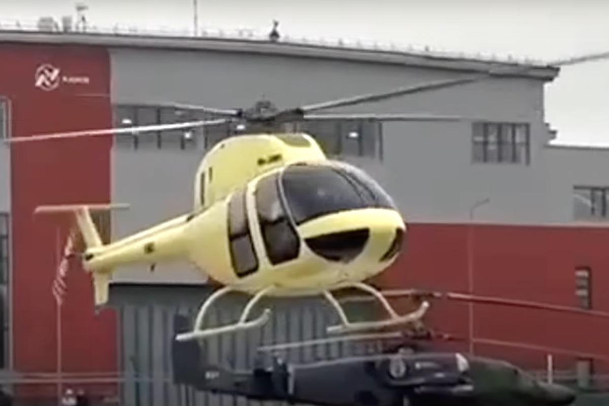 Російський вертоліт Мі-34М1 здійснив перший політ / кадр з відео Російський вертоліт Мі-34М1 здійснив перший політ / кадр з відео