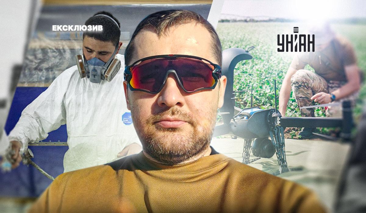 УНІАН поспілкувався з Андрієм Липовим, головним конструктором підприємства Spaitech, яке випускає власні дрони вже 10 років / колаж УНІАН, фото Андрія Липового УНІАН поспілкувався з Андрієм Липовим, головним конструктором підприємства Spaitech, яке випускає власні дрони вже 10 років / колаж УНІАН, фото Андрія Липового
