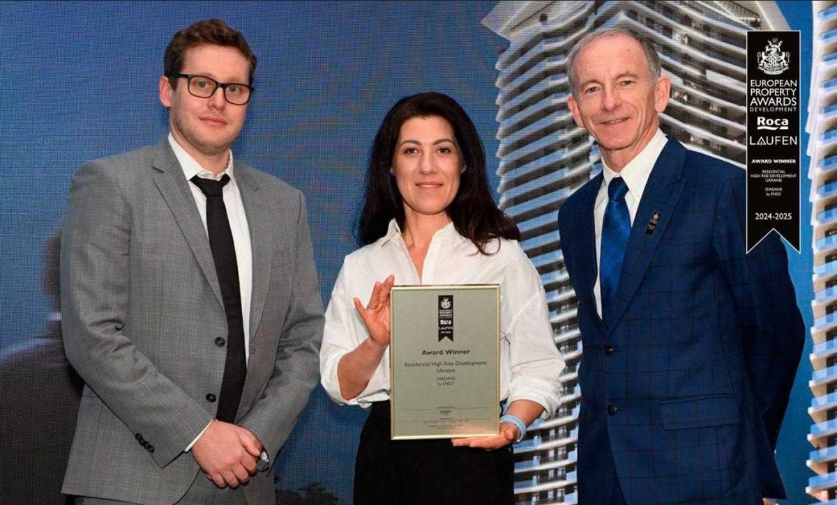 Український девелопер ENSO здобув престижну нагороду European Property Awards / фото пресслужба ENSO Український девелопер ENSO здобув престижну нагороду European Property Awards / фото пресслужба ENSO