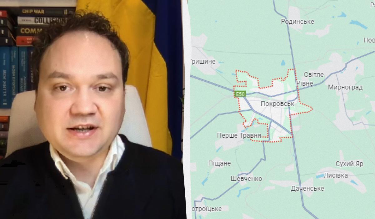 Олександр Мусієнко висловився про битву за Покровськ / колаж УНІАН зі скріншотів Олександр Мусієнко висловився про битву за Покровськ / колаж УНІАН зі скріншотів