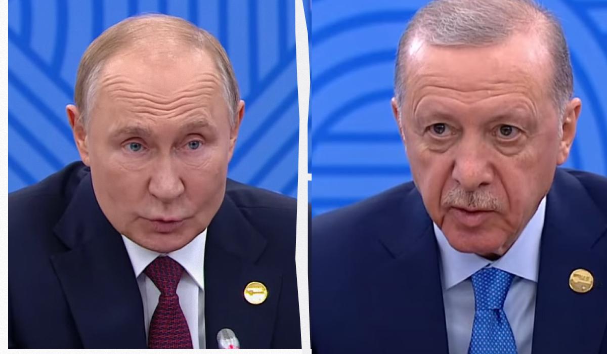 По словам Эрдогана, Путин стремится к прекращению огня в Украине / Коллаж УНИАН, скриншоты По словам Эрдогана, Путин стремится к прекращению огня в Украине / Коллаж УНИАН, скриншоты