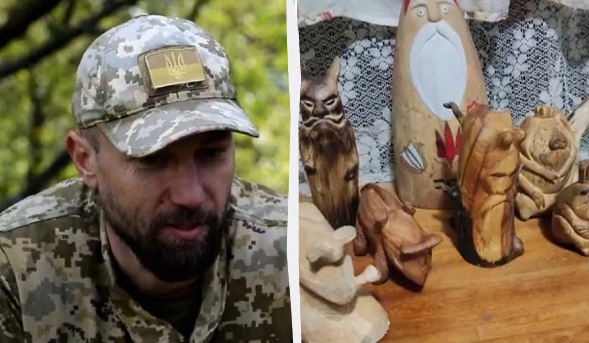 Пограничник уже вытесал около 50 различных миниатюр / коллаж УНИАН, скриншоты с видео Пограничник уже вытесал около 50 различных миниатюр / коллаж УНИАН, скриншоты с видео