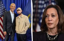 Обама неочікувано зачитав реп Емінема в підтримку Камали Гарріс на виборах (відео)