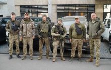 "Стальной фронт" передал пять пикапов "Призракам Киева"