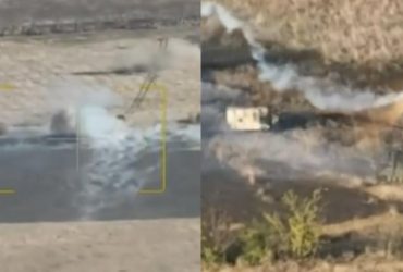 У ЗСУ підтвердили, що вперше спалили російський танк дроном-драконом (відео)