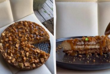 Чізкейк із яблучною крихтою: затишний осінній рецепт