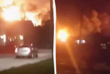 На ураженій в Криму нафтобазі спалахнула цистерна (відео)