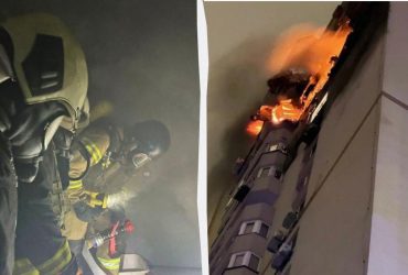 Київ атакували шахеди: в одному з районів горить будинок (фото)