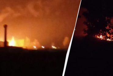 Посмотри, как спиртзавод горит: в России новый прилет (видео)