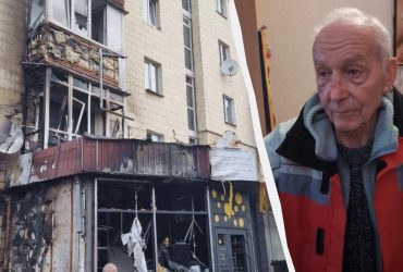На мені було все скло: киянин розповів, як ковдра врятувала його під час атаки РФ
