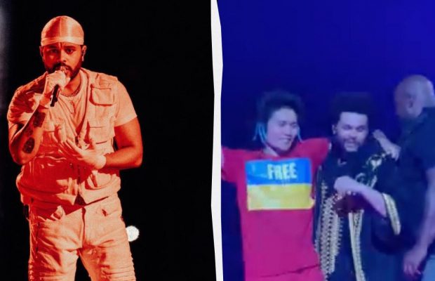 Просто під час концерту The Weeknd на сцену вибіг проукраїнський активіст (відео)