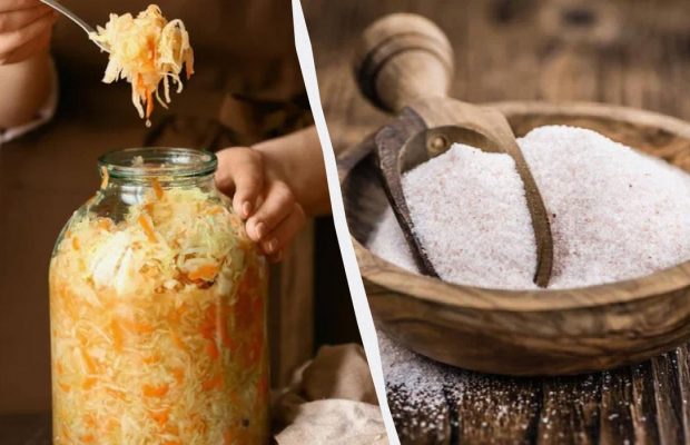 Не каменная: эта соль всегда делает квашеную капусту хрустящей - вот сколько ее класть