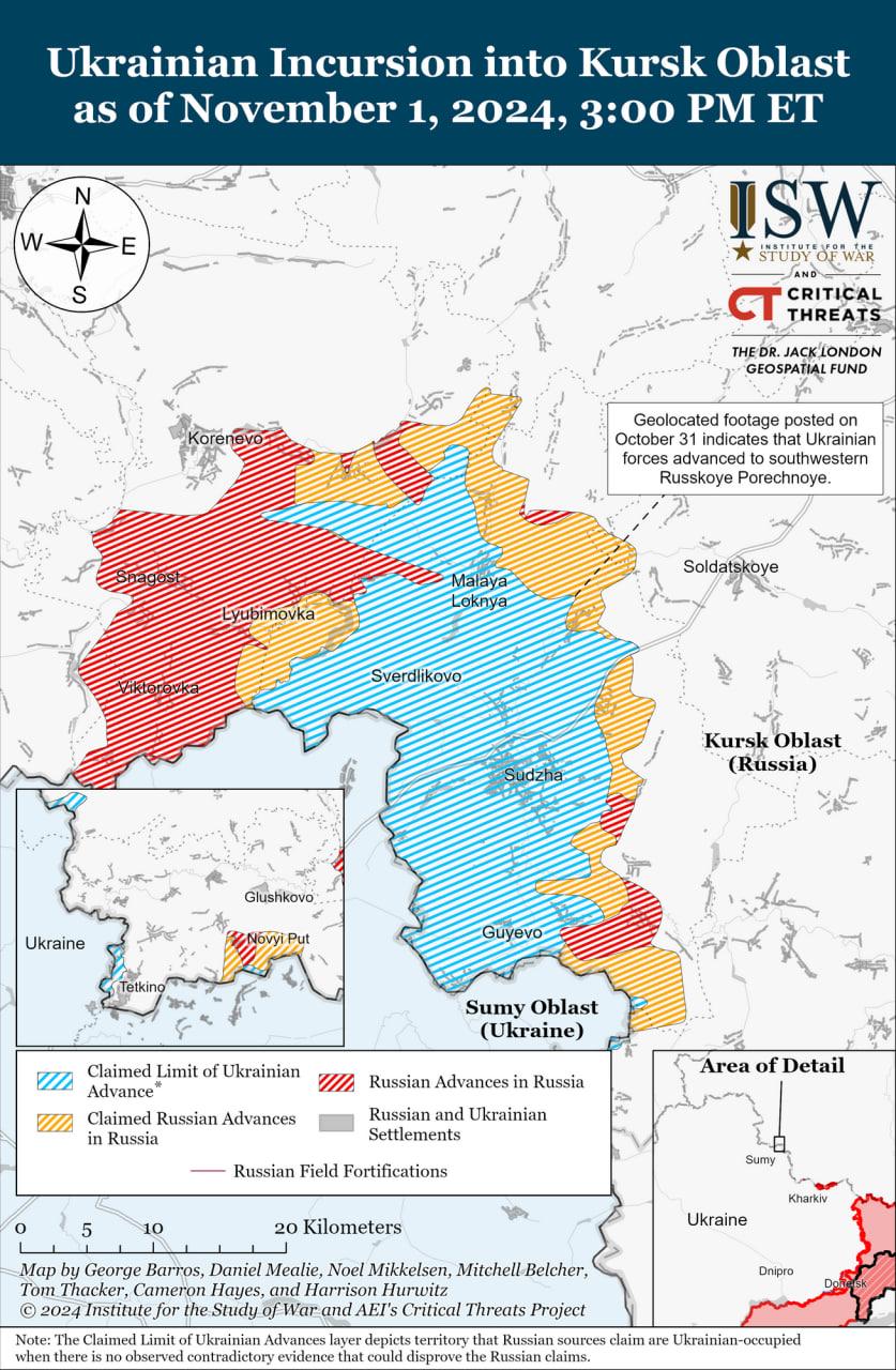 Курська операція: українські воїни просунулися біля Суджі, - ISW Курська операція: українські воїни просунулися біля Суджі, - ISW