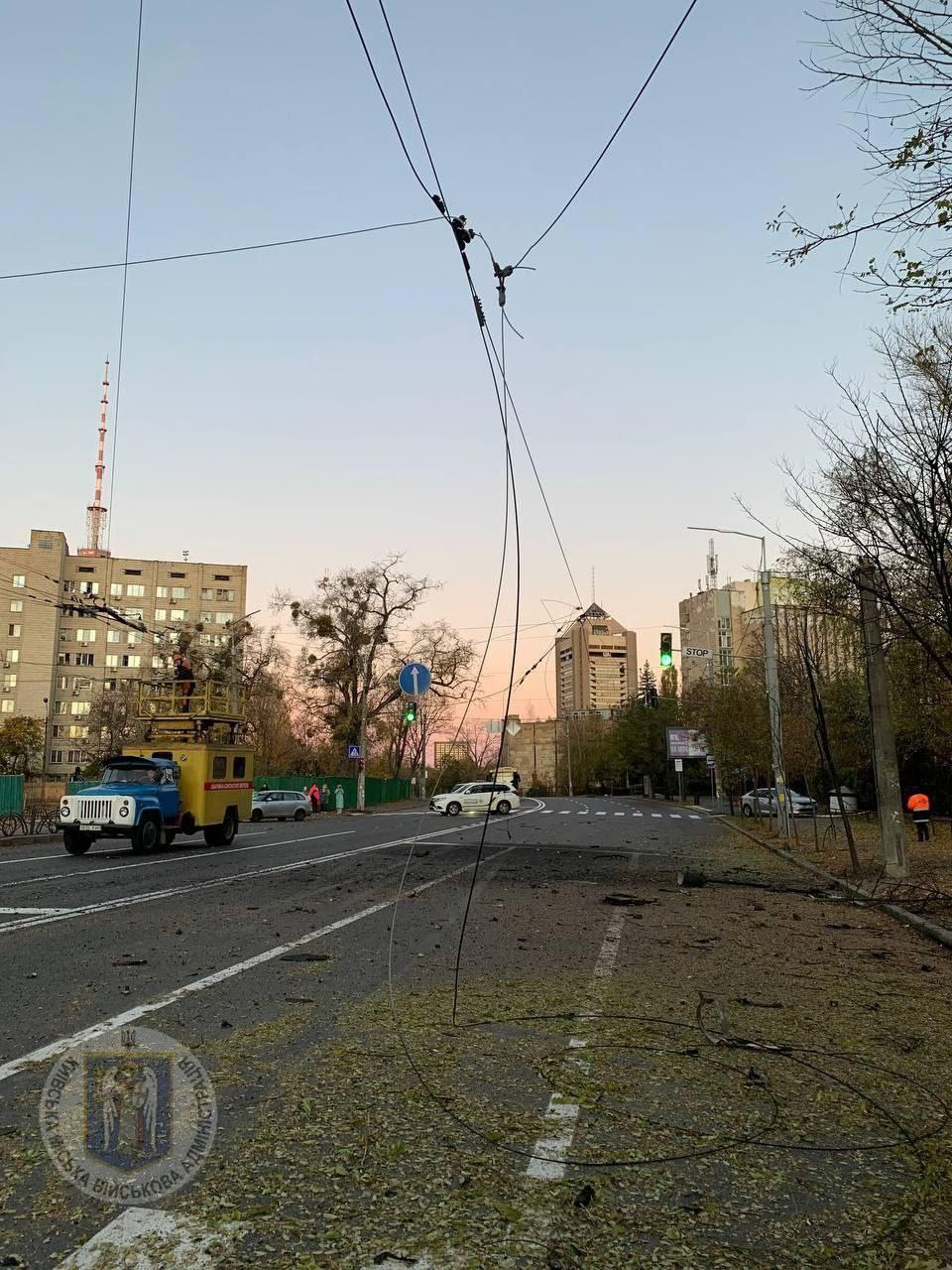 Наслідки збиття дронів / КМВА Наслідки збиття дронів / КМВА