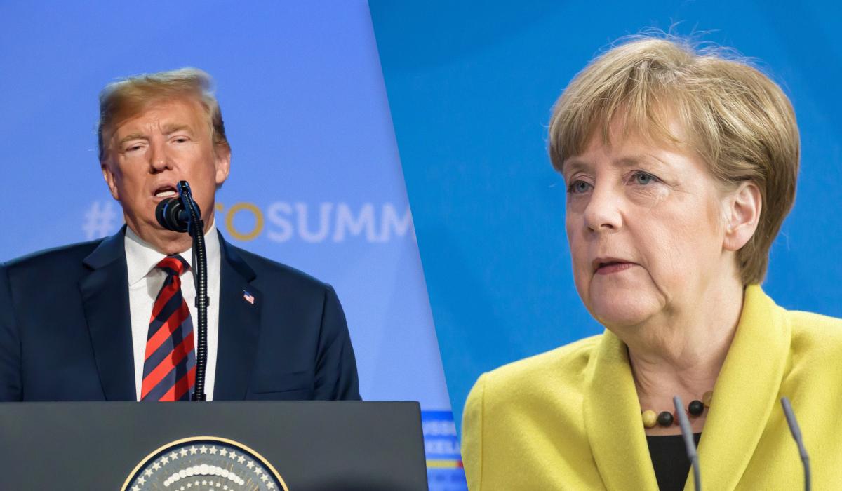 Трамп зазначив, що у Німеччині не любили його, адже він вимагав від Ангели Меркель заплатити, ймовірно, за витрати на оборону країни / колаж УНІАН, фото ua.depositphotos.com Трамп зазначив, що у Німеччині не любили його, адже він вимагав від Ангели Меркель заплатити, ймовірно, за витрати на оборону країни / колаж УНІАН, фото ua.depositphotos.com