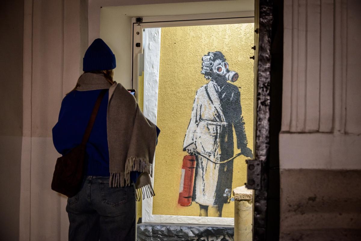 Każdy może zobaczyć graffiti/zdjęcie Banksy'ego na Facebooku.com/kplavra