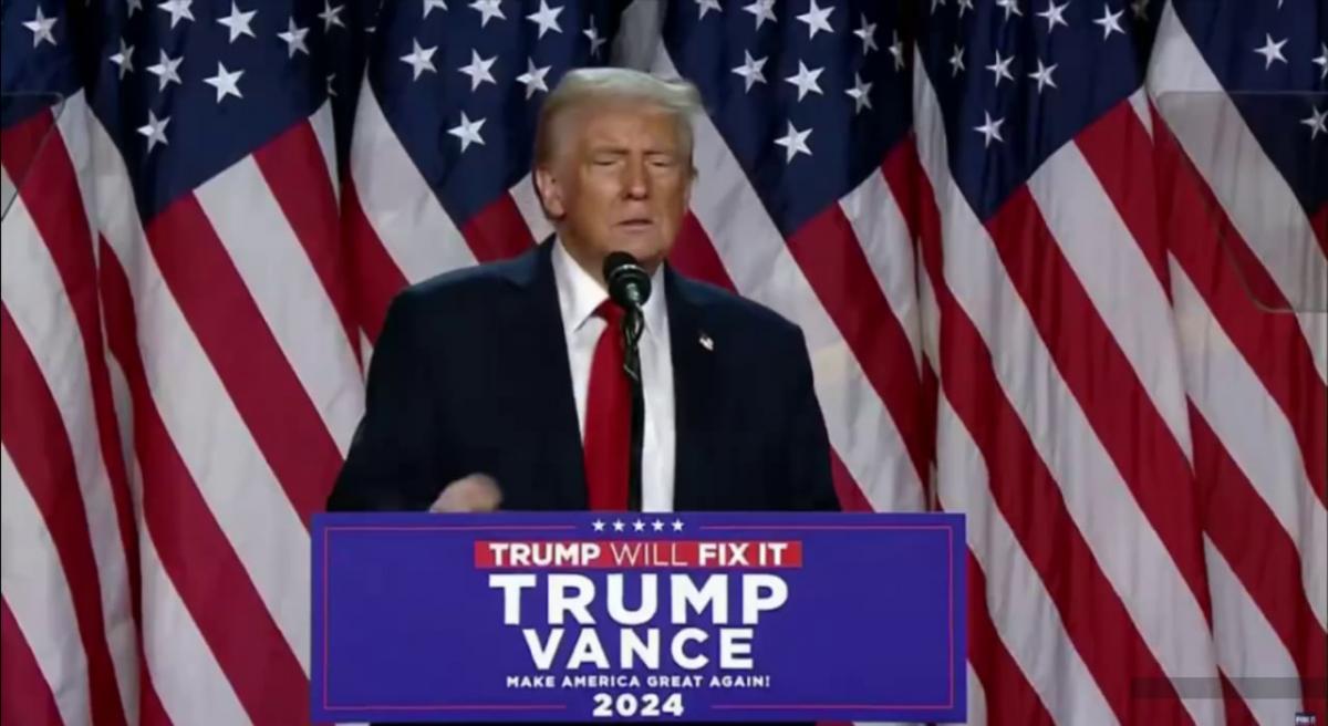 Трамп объявил о своей победе / скриншот Трамп объявил о своей победе / скриншот
