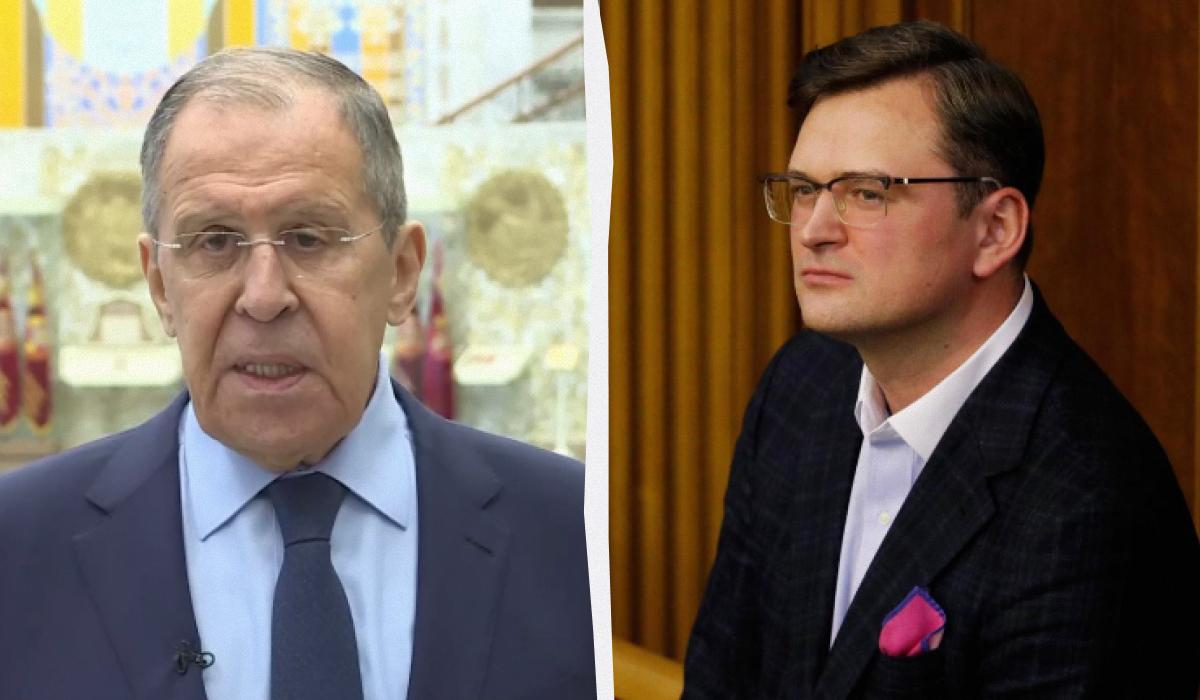 Сергій Лавров не знав, що влада РФ здійснить повномасштабне вторгнення в Україну, вважає Дмитро Кулеба / колаж УНІАН зі скріншоту й фото REUTERS Сергій Лавров не знав, що влада РФ здійснить повномасштабне вторгнення в Україну, вважає Дмитро Кулеба / колаж УНІАН зі скріншоту й фото REUTERS
