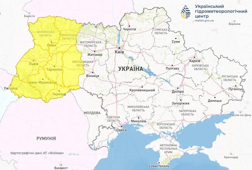 Вночі 9 листопада на заході України очікується туман / фото Укргідрометцентр Вночі 9 листопада на заході України очікується туман / фото Укргідрометцентр