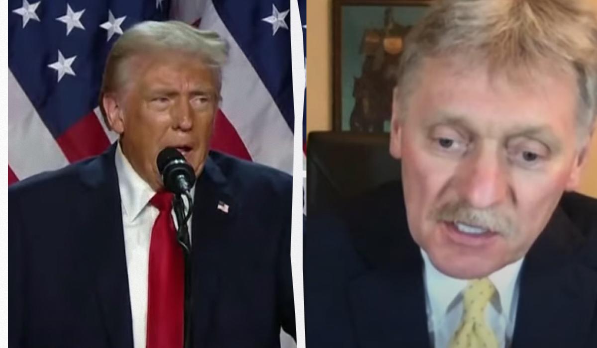 Пєсков розповідає про "позитивні сигнали" у позиції Трампа щодо війни в Україні / Колаж УНІАН, скріншоти Пєсков розповідає про "позитивні сигнали" у позиції Трампа щодо війни в Україні / Колаж УНІАН, скріншоти