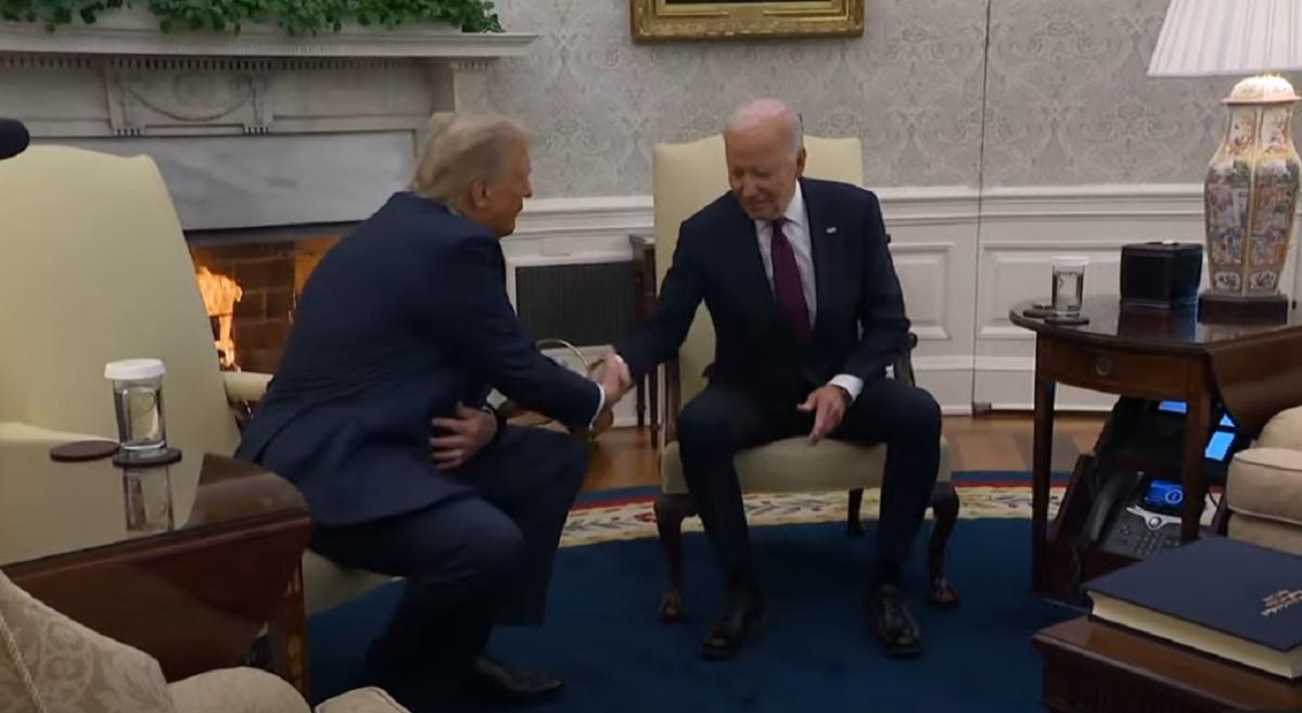 Трамп і Байден зустрілися в Білому домі / скріншот