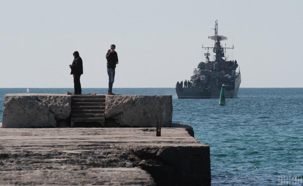 Корабли ЧФ РФ фактически не выходят в акваторию Черного моря, говорят в ВМС / фото УНИАН