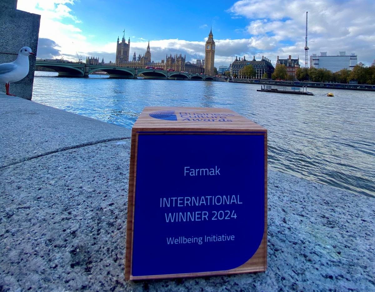 Farmak здобув нагороду у міжнародному конкурсі Business Culture Awards 2024 у Лондоні Farmak здобув нагороду у міжнародному конкурсі Business Culture Awards 2024 у Лондоні