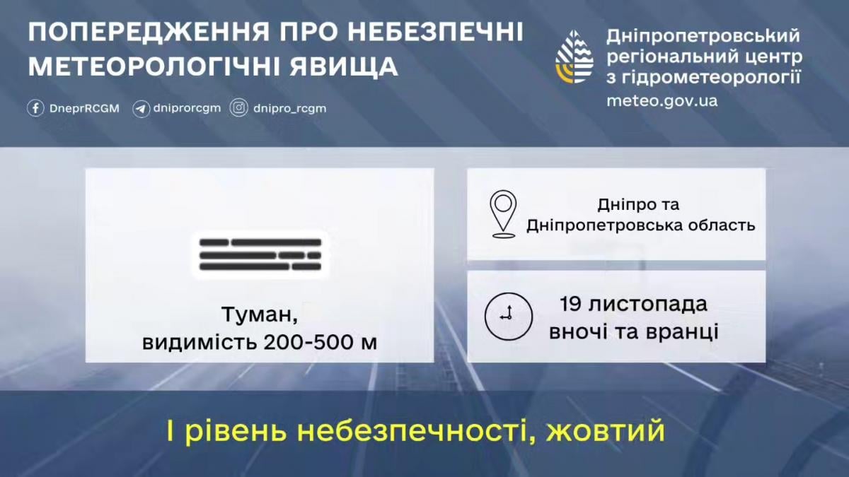 На Днепропетровщине объявлен І уровень опасности / фото Днепропетровский гидрометцентр На Днепропетровщине объявлен І уровень опасности / фото Днепропетровский гидрометцентр