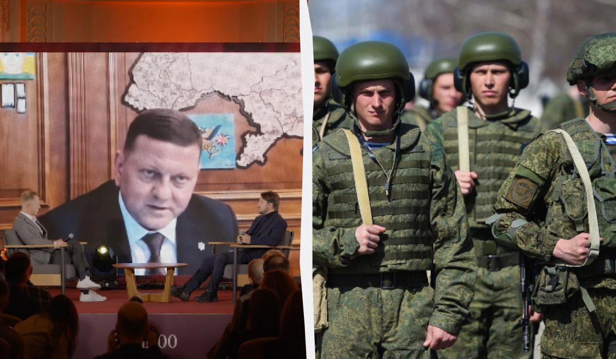 Валерій Залужний спрогнозував, коли росіяни зможуть накопичити ресурси для потужного руху вперед / колаж УНІАН зі скріншоту й фото wikimedia.org Валерій Залужний спрогнозував, коли росіяни зможуть накопичити ресурси для потужного руху вперед / колаж УНІАН зі скріншоту й фото wikimedia.org