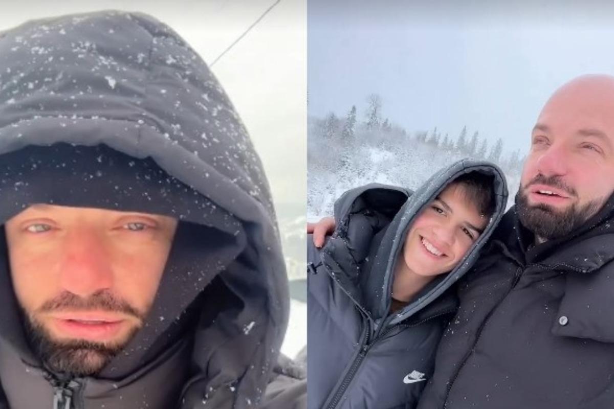 Ведущий проводит время с сыном / Скриншот Instagram Ведущий проводит время с сыном / Скриншот Instagram
