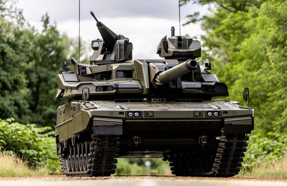 На виставці Eurosatory 2022 була представлена машина, яка отримала назву E-MBT / фото Nexter Systems На виставці Eurosatory 2022 була представлена машина, яка отримала назву E-MBT / фото Nexter Systems