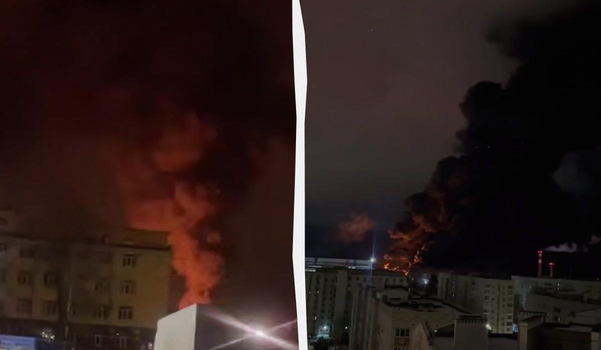 Пожар сняли на видео / Коллаж УНИАН / Скриншоты Пожар сняли на видео / Коллаж УНИАН / Скриншоты