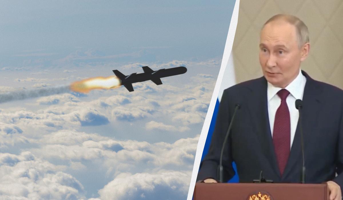 Российский диктатор добавил, что разработка ракеты "Орешник" является частью его работы на посту президента РФ / коллаж УНИАН, фото ua.depositphotos.com, скриншот Российский диктатор добавил, что разработка ракеты "Орешник" является частью его работы на посту президента РФ / коллаж УНИАН, фото ua.depositphotos.com, скриншот