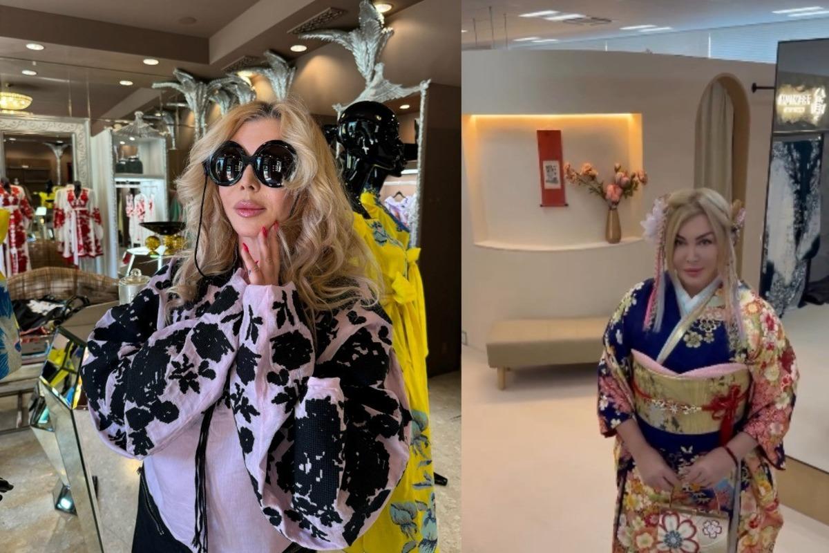 The singer tried on traditional images of Ukraine and Japan / UNIAN collage, Instagram screenshot