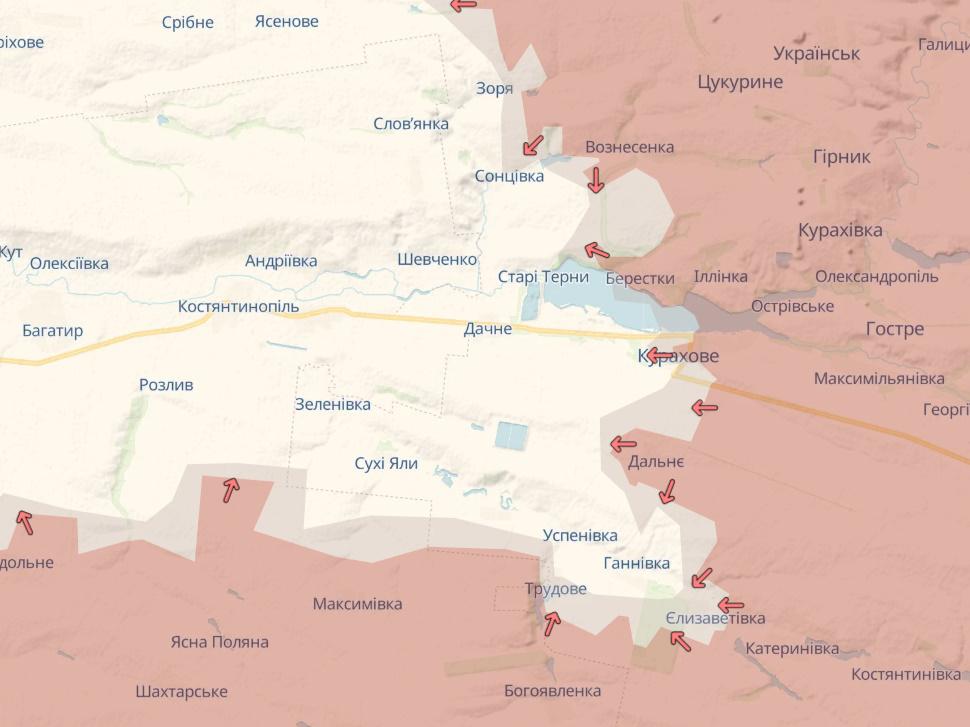 Situation in the Kurakhovsky direction / DeepState map