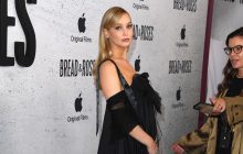 Округлый живот и черное платье: звезда "Голодных игр" появилась на премьере фильма