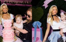 Звездные гости и розовый торт: как Пэрис Хилтон праздновала год дочери (фото)