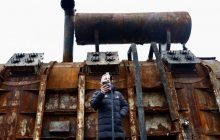 Сергей Жадан провел акцию в поддержку украинских энергетиков